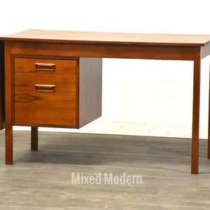 Danish Modern Teak Drop Leaf Desk