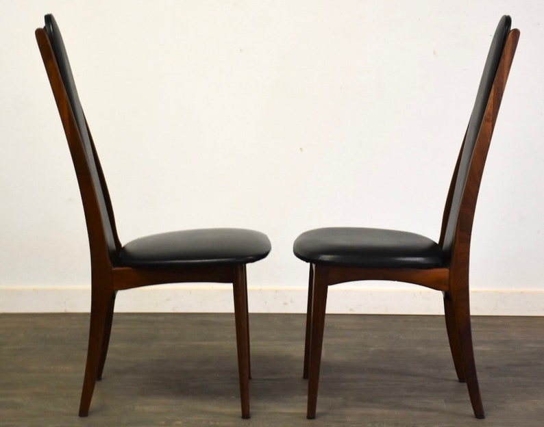 Walnut Dining Chairs Set of 4 image 6