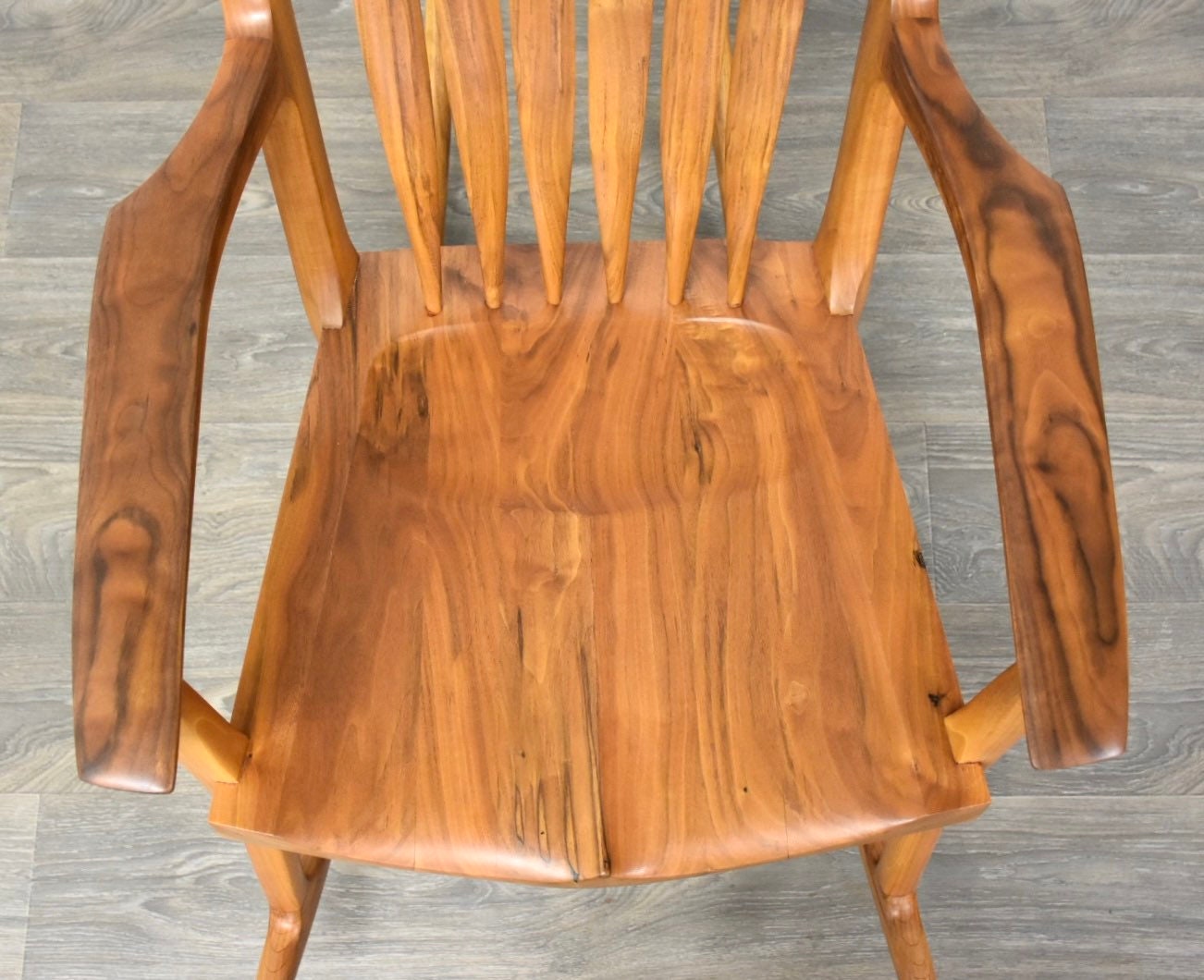 Modern Walnut Sam Maloof Style Rocking Chair Etsy Australia