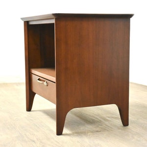 Drexel Modern Walnut Nightstand image 2