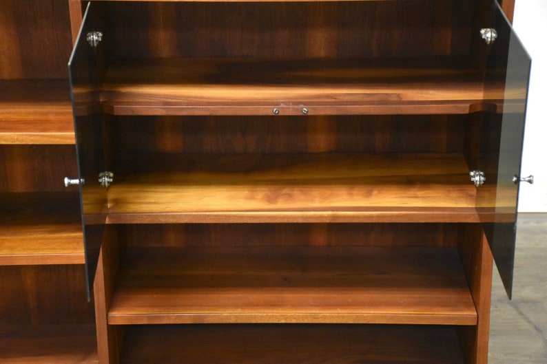 Walnut & Chrome MCM Bookcase image 8