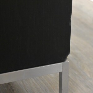 Black Lacquer & Marble Credenza by Florence Knoll image 4