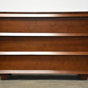 Refinished Walnut Mid Century Dresser Chest image 2