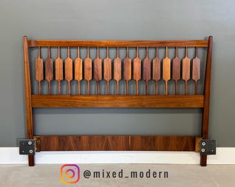Walnut Kipp Stewart Declaration Drexel Full or Queen Headboard
