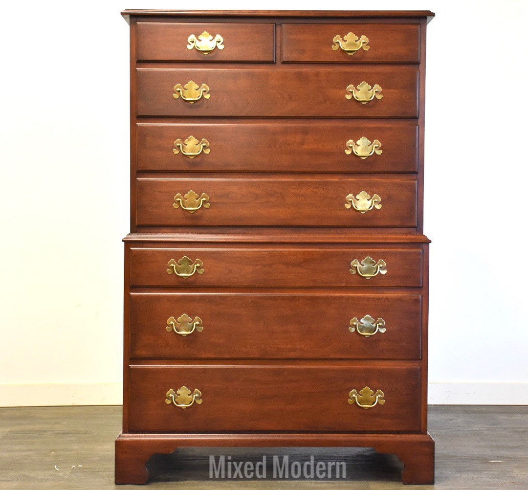 Tall Cherry Dresser by Henkel Harris - Etsy