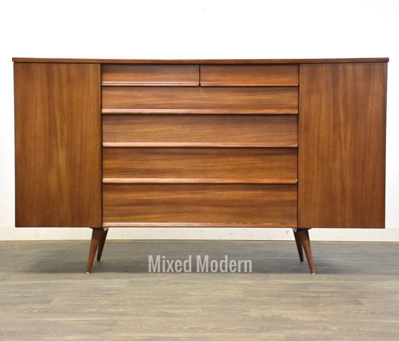 Drexel Walnut Credenza Sideboard image 1