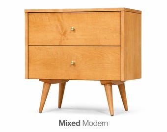 Refinished Paul McCobb Planner Group Maple Nightstand