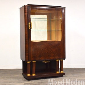 Art Deco Macassar Display Cabinet by Christian Krass