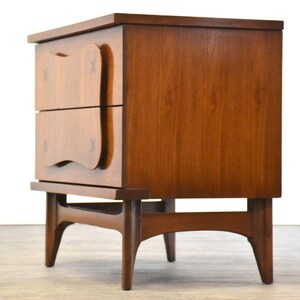 Mid Century Modern Walnut Nightstand image 3