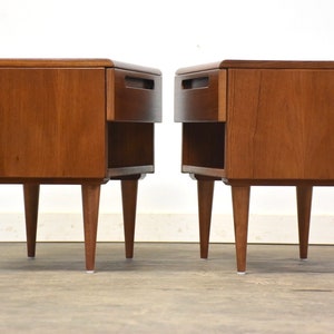 Danish Modern Teak Nightstands A Pair image 2