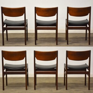 Danish Modern Teak Dining Chairs Set of 6 image 3