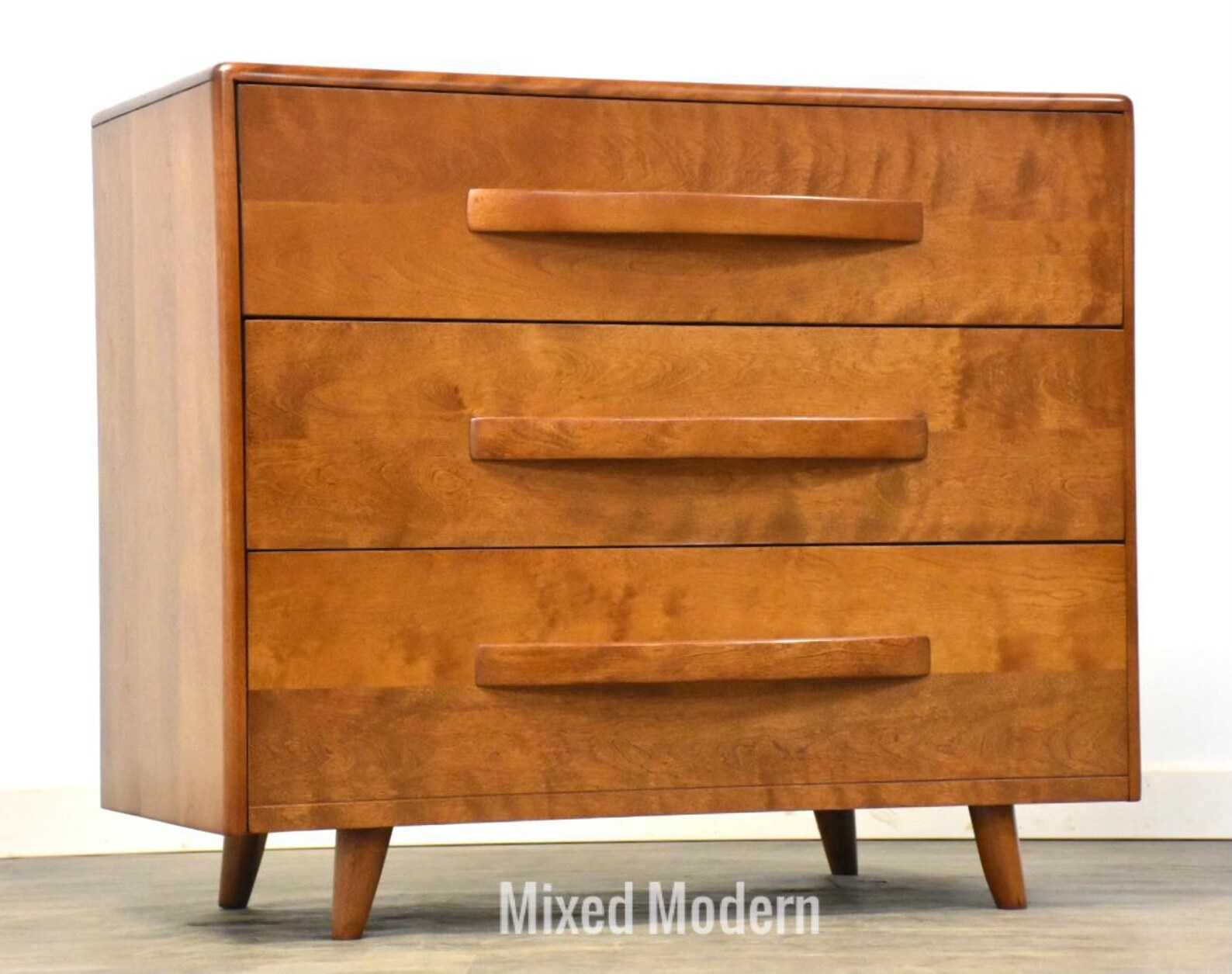 Heywood Wakefield Solid Birch Dresser Chest Etsy
