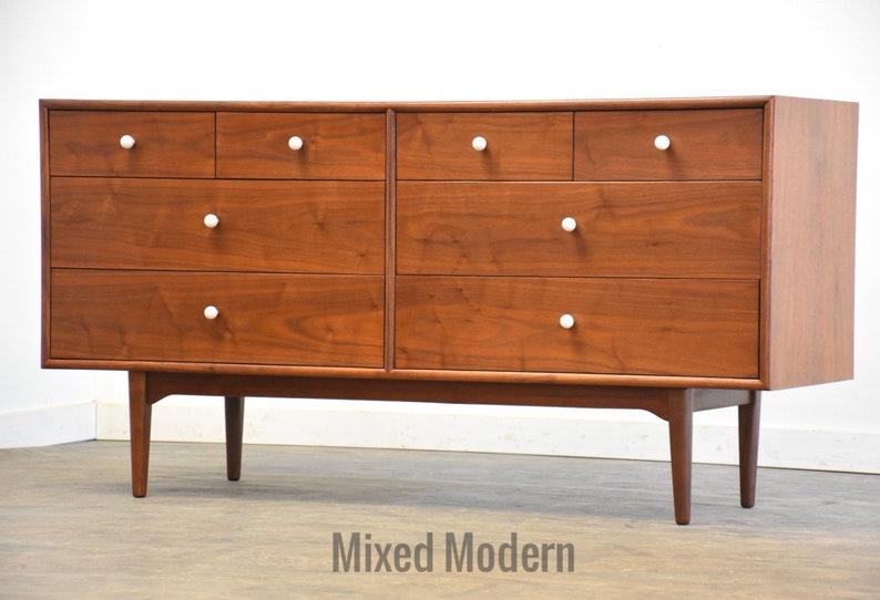 Refinished Kipp Stewart Walnut Dresser for Drexel image 1