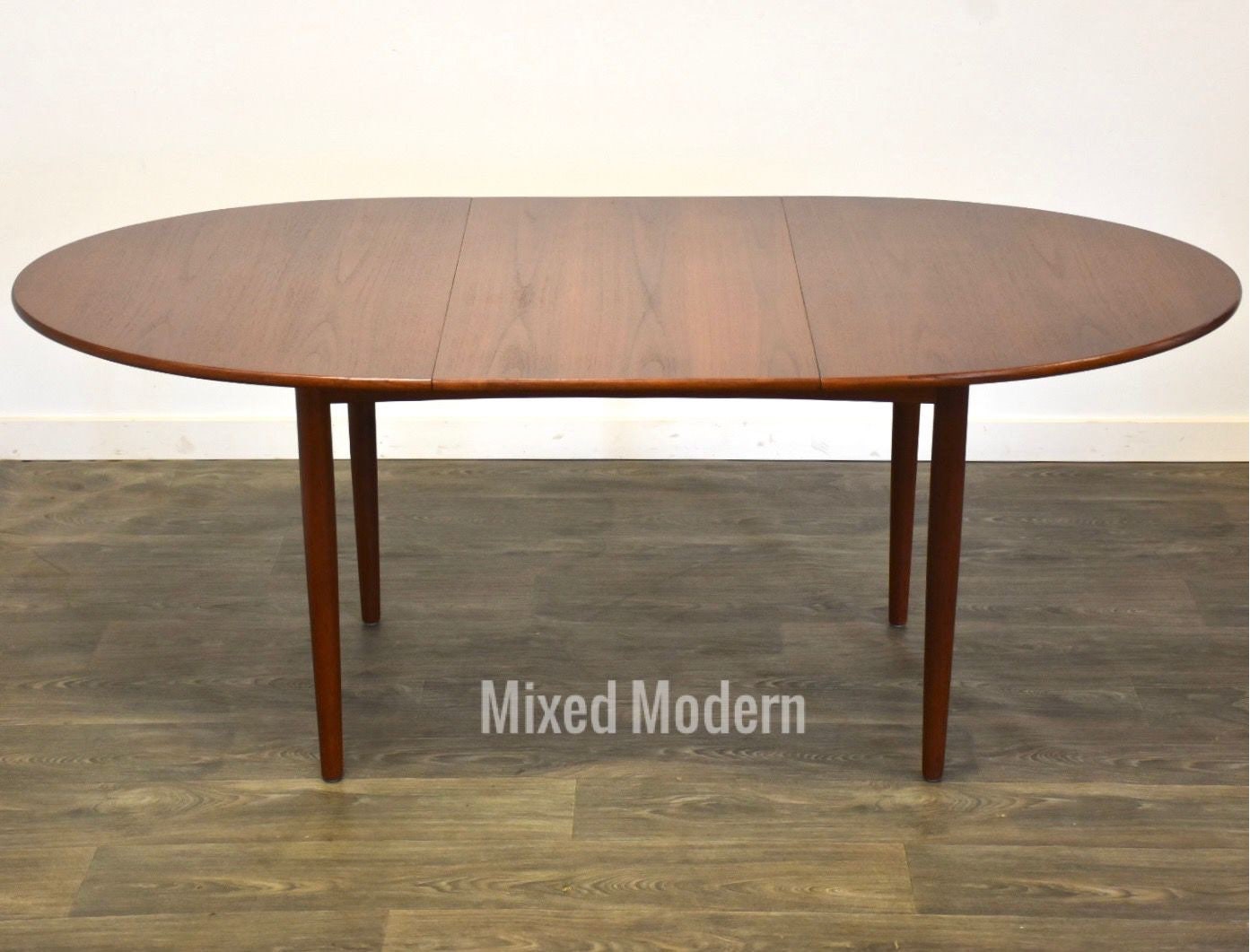 Oval Walnut Extendable Dining Table Etsy