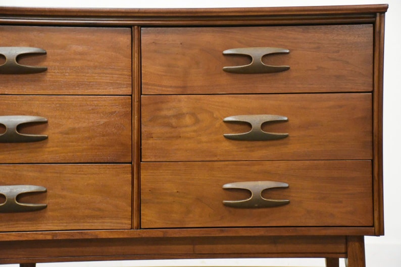 Walnut Long Dresser by Bassett image 9