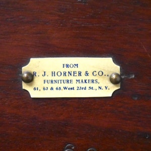 R.J. Horner Mahogany Secretary Desk image 10