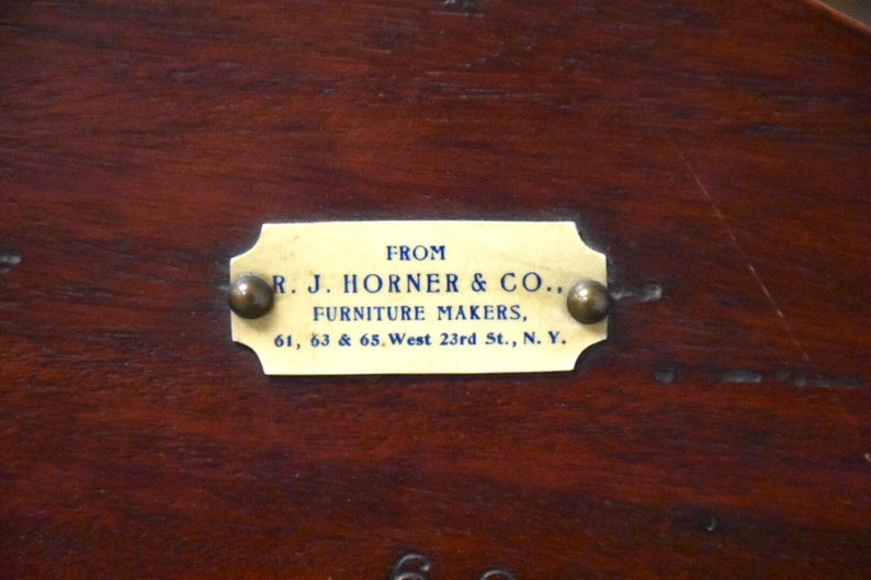 R.J. Horner Mahogany Secretary Desk image 10