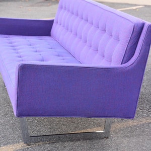 Modern Chrome & Purple Sofa by Patrician image 5