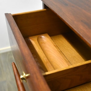 Refinished Mid Century Walnut Dresser image 4