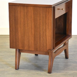 Mid Century Walnut Nightstand image 2