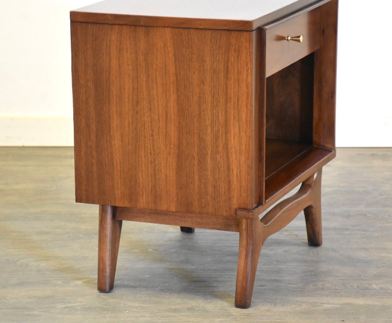 Mid Century Walnut Nightstand image 2