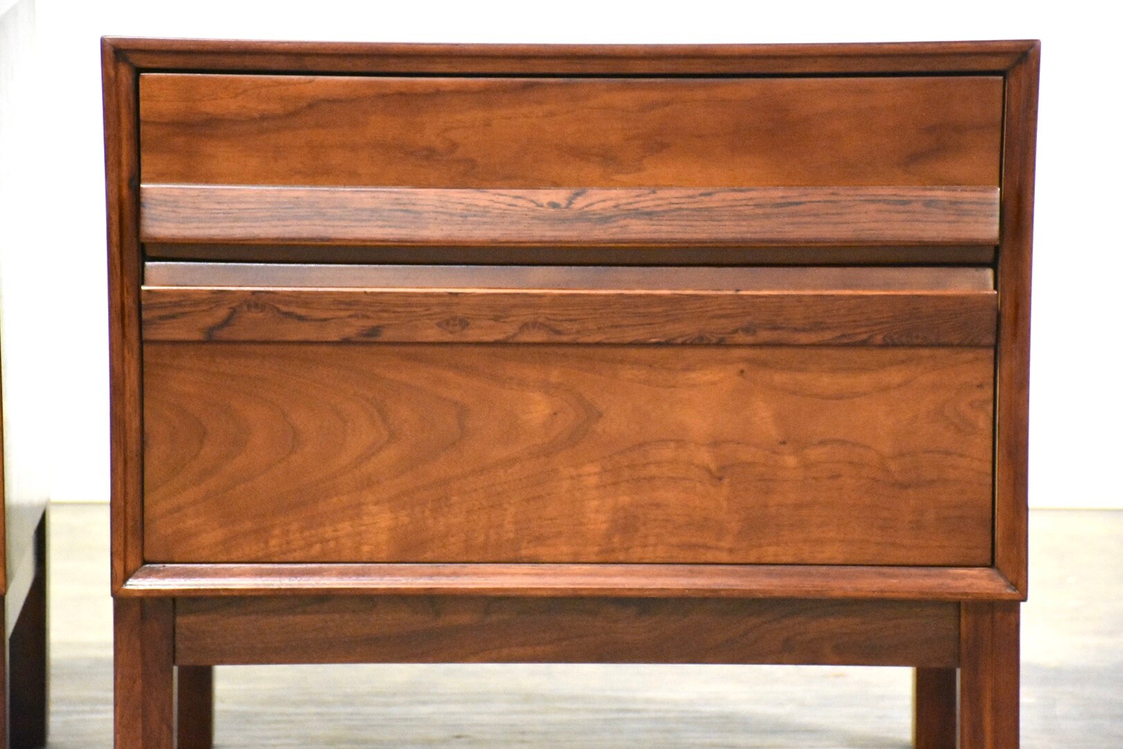 Walnut and Rosewood Nightstands A Pair Etsy