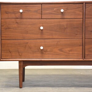 Refinished Kipp Stewart Walnut Dresser for Drexel image 7