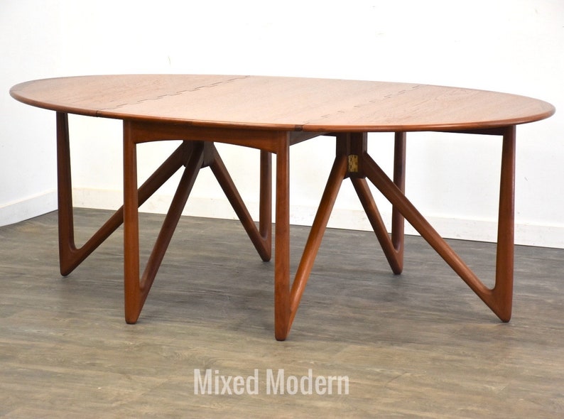 Kurt Ostervig Oval Teak Dining Table image 1