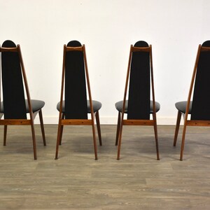 Walnut Dining Chairs Set of 4 image 4