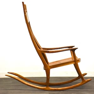 Modern Walnut Sam Maloof Style Rocking Chair image 2