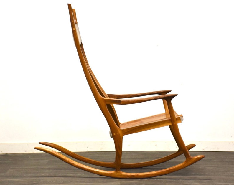 Modern Walnut Sam Maloof Style Rocking Chair image 2