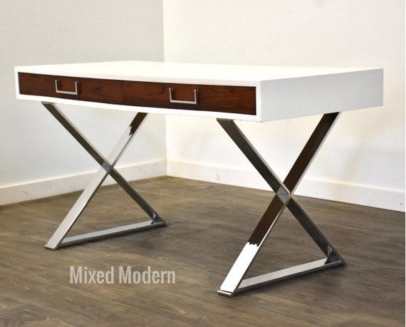 White lacquer desk deals