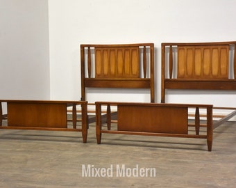 Mid Century Modern Twin Beds - A Pair