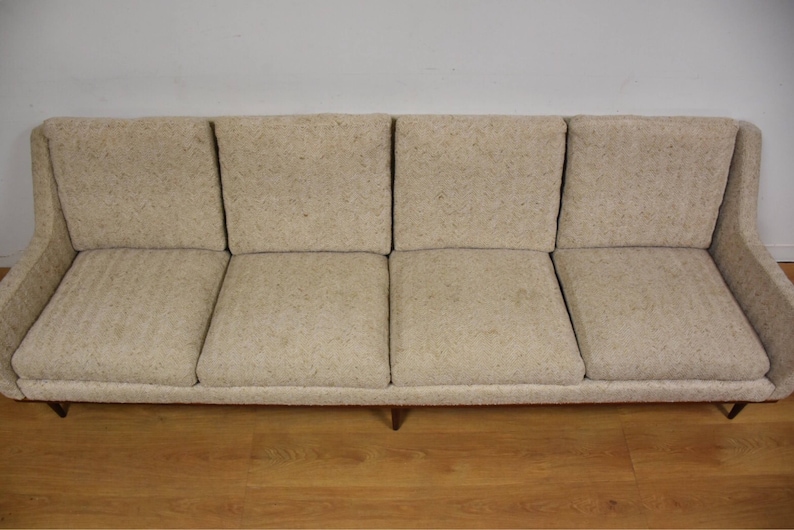 Milo Baughman Beige Sofa image 2