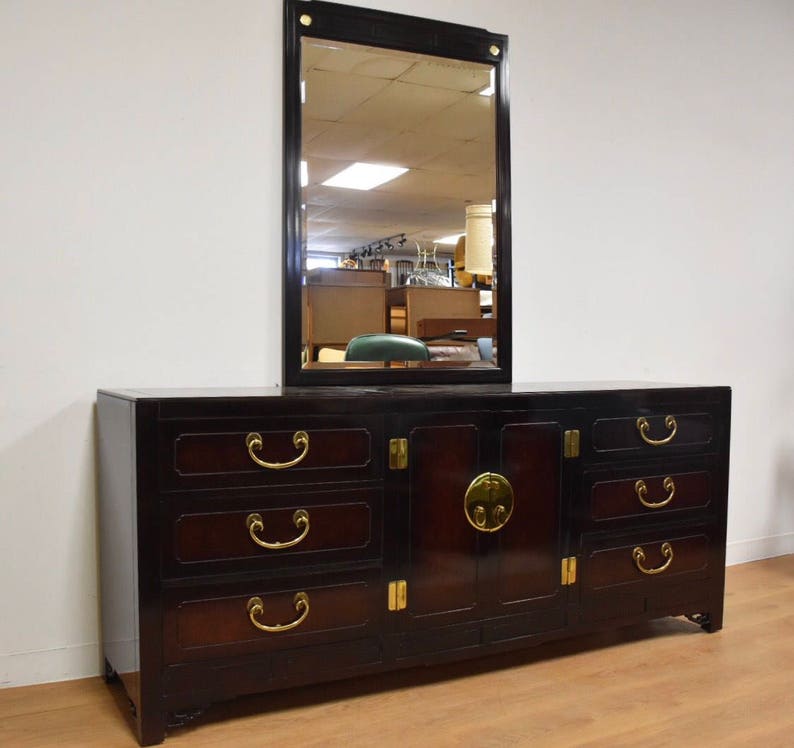 Hickory White Dresser And Mirror Etsy