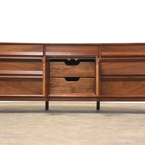Refinished American of Martinsville Walnut and Rosewood Dresser image 2