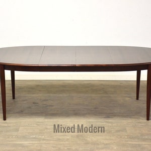 Danish Modern Rosewood Oval Dining Table image 1