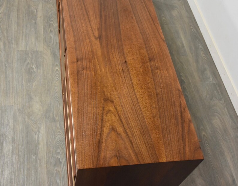 Refinished American of Martinsville Walnut and Rosewood Dresser image 7