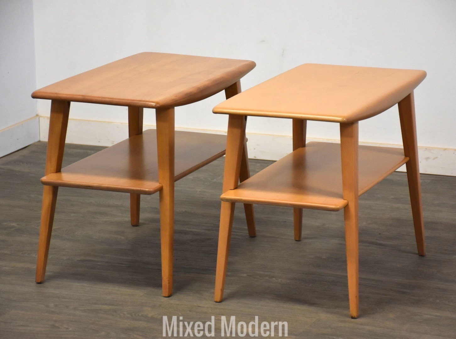 Heywood Wakefield Birch End Tables - A Pair - Etsy 