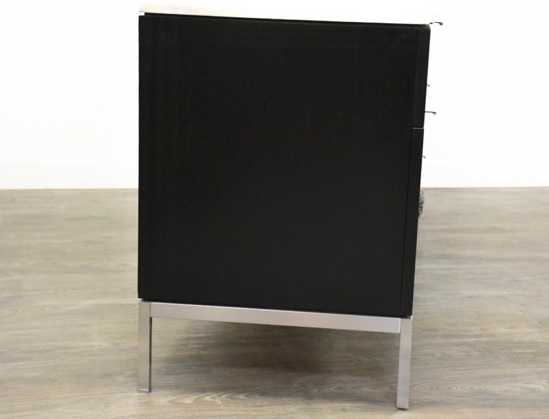 Black Lacquer & Marble Credenza by Florence Knoll image 2