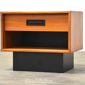 Danish Modern Small Teak Nightstand image 1