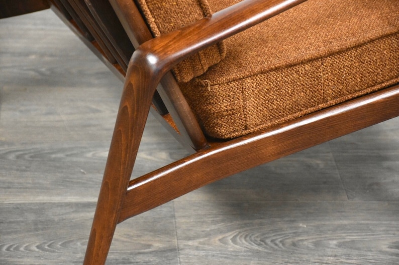 Ib Kofod Larsen Style Danish Modern Lounge Chair image 9