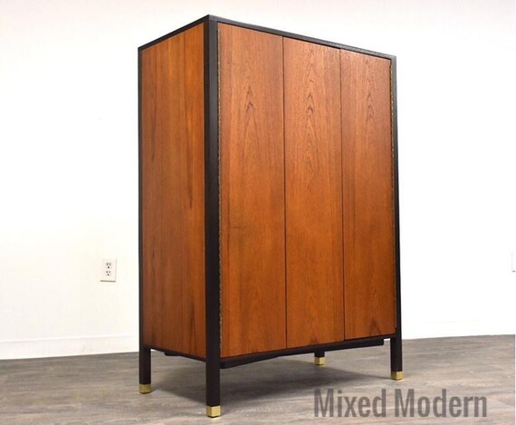 Harvey Probber Teak Armoire Dresser Etsy