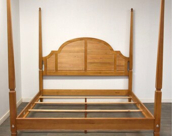 Ethan allen cheap cane bed