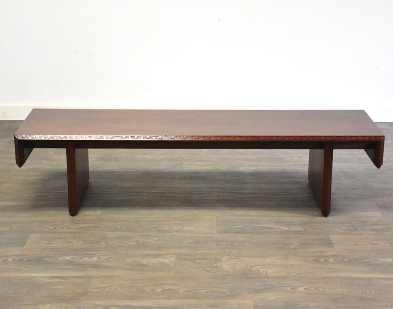 Frank Lloyd Wright for Henredon Taliesin Coffee Table or Bench image 2