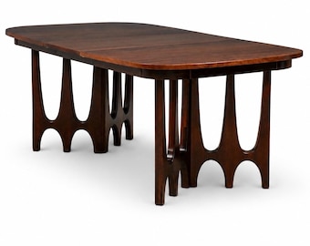 Refinished Broyhill Brasilia 80” Walnut Dining Table