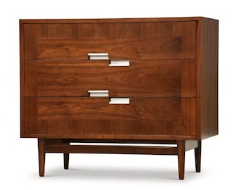 Refinished 36” American of Martinsville Walnut Dresser Chest