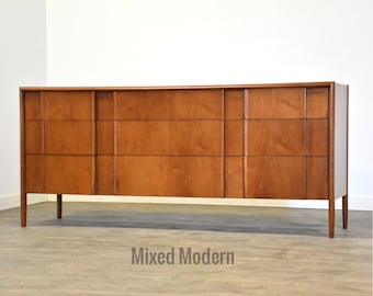 Refinished Barney Flagg Drexel Parallel  Walnut Dresser