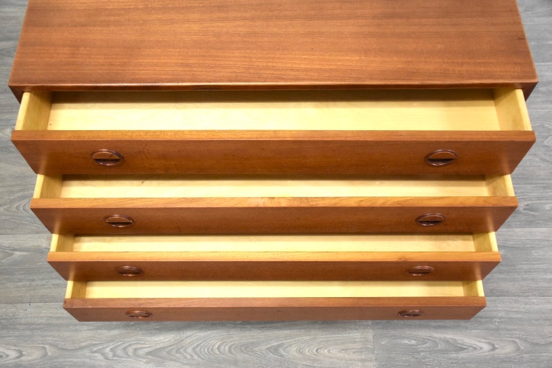 Danish Modern Teak Dresser Chest image 6