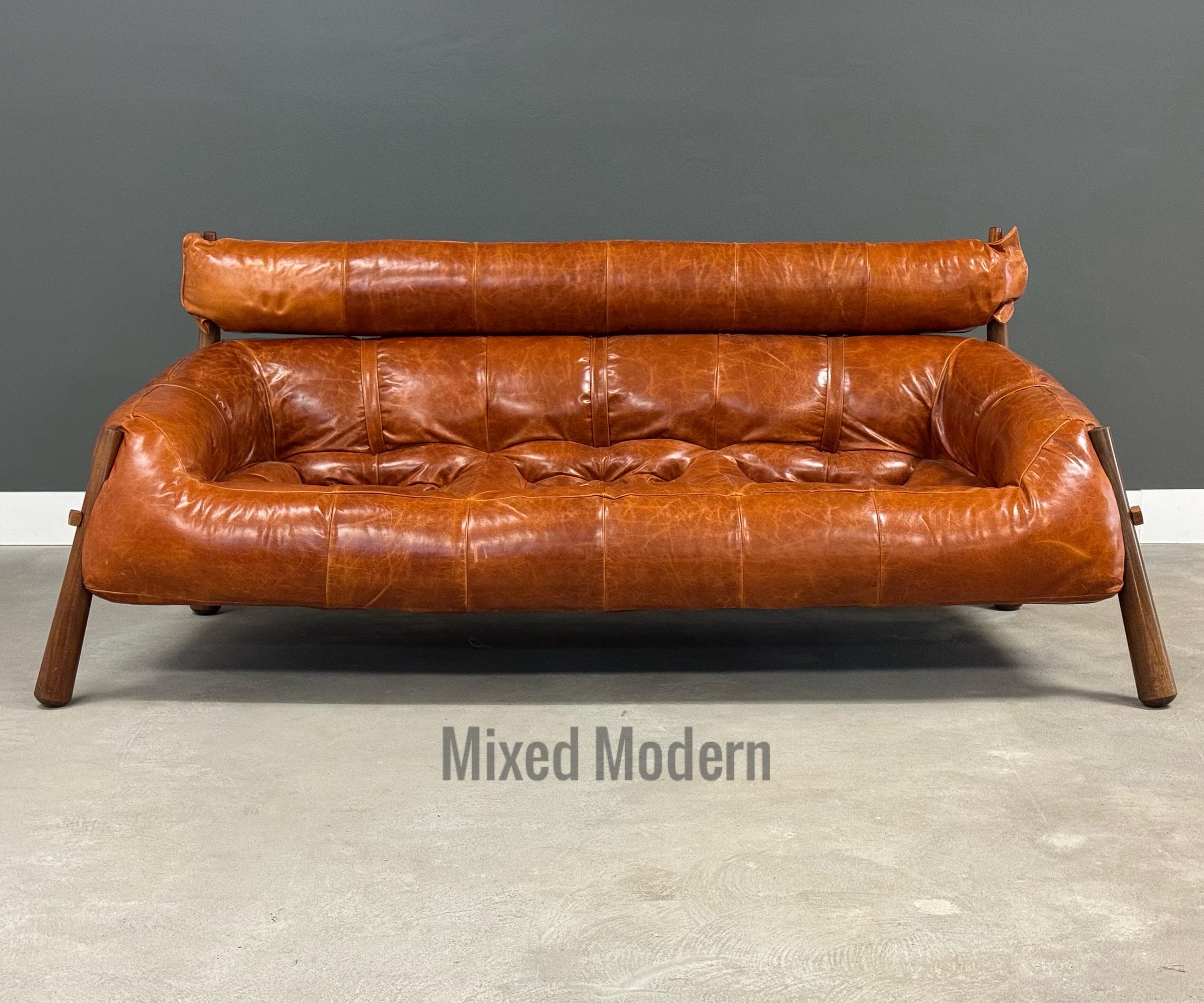 Percival Lafer Leather MP-81 Brazilian Sofa - Etsy